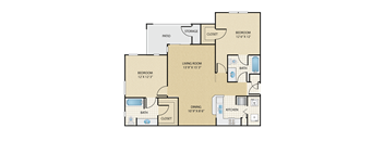 2 bedroom, 2 bathroom at   Stonepost Lakeside Apartments , Olathe