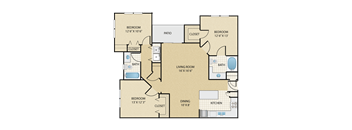 3 bedroom, 2 bathroom at Stonepost Lakeside Apartments , Kansas , 66103