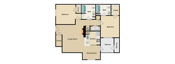 2 bedroom, 2 bathroom at Stonebriar Woods Apartments, Overland Park, 66213