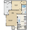 1 bedroom, 1 bathroom