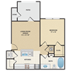 1 bedroom, 1 bathroom