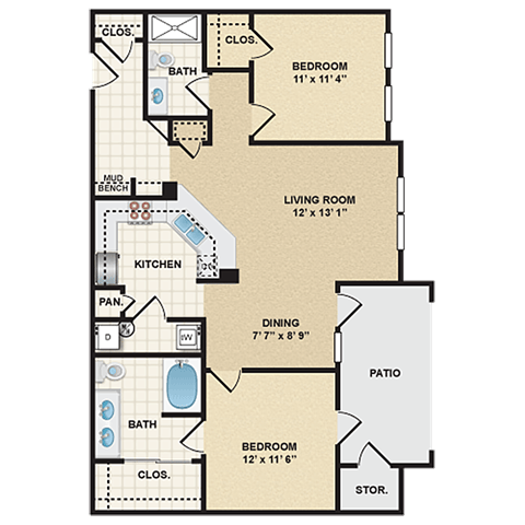 2 bedroom, 2 bathroom  at Stonepost Ranch, Overland Park, Kansas