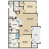 2 bedroom, 2 bathroom