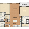 2 bedroom, 2.5 bathrooms
