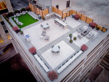 aerial view of rooftop patio - Photo Gallery 2