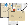 1 bedroom, 1 bathroom