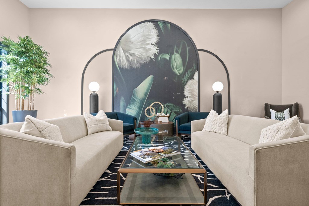 Living Sofa at Highland Park Apartment Homes, Overland Park