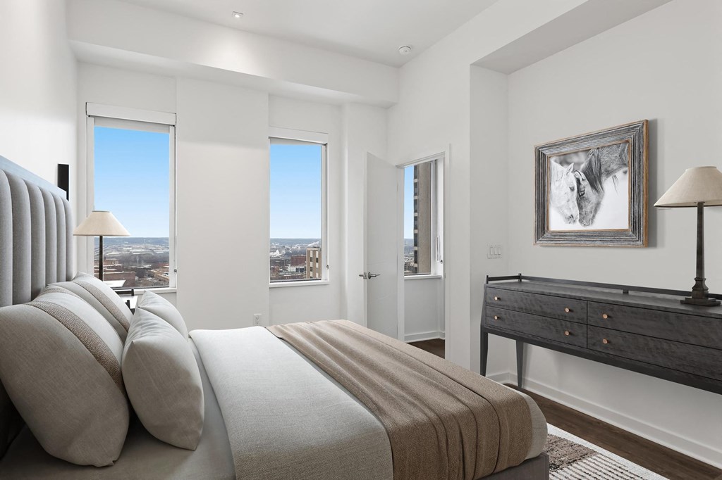Two bedroom Two Bath room at Sky on Main in Kansas City