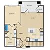 A3G Floor Plan: 1 bedroom, 1 bathroom, garage