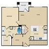 A4G Floor Plan: 1 bedroom, 1 bathroom, garage