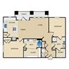 B2A Floor Plan: 2 bedroom, 2 bathroom