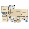C1G Floor Plan: 3 bedroom, 2 bathroom, garage
