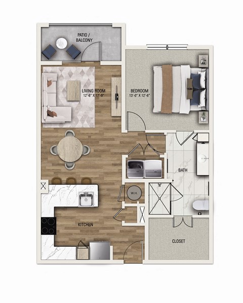 The Fitzpatrick - A Floor Plan Image
