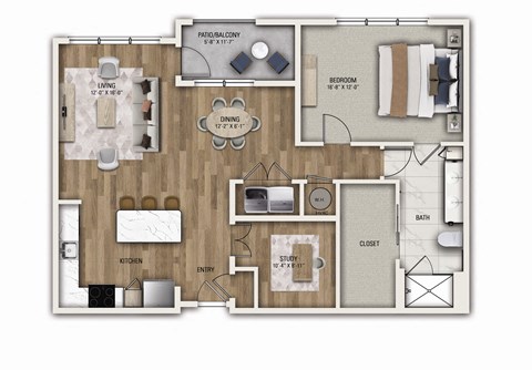 The Basie - C Floor Plan Image