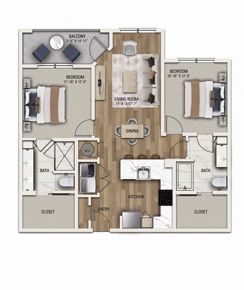 The Edwin - B Floor Plan Image