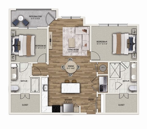The Ruby Floor Plan Image