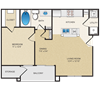 1 bedroom, 1 bathroom