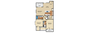 the floor plan of hazelwood apartments