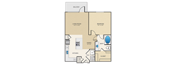 a floor plan of a two bedroom apartment