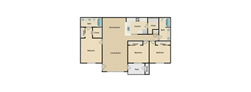 3 bedroom, 2 bathroomat Stonebriar Apartments, Overland Park, 66213