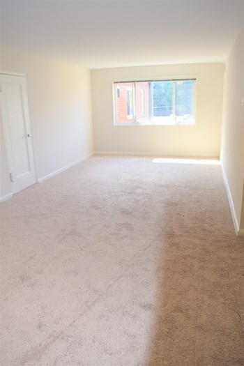 Carpeted Living Room Image of a Carpeted Living Room at Colonial Village West | Arlington Apartments | Affordable Apartments - Photo Gallery 5