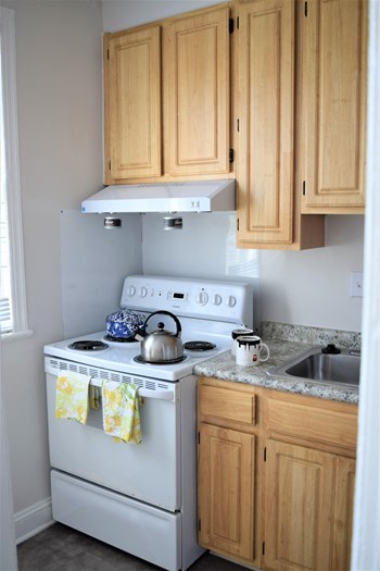 Kitchens With Windows Allowing In Great Natural Lighting Image of a Colonial Village West Kitchen | Arlington Apartments | Affordable Apartments - Photo Gallery 2