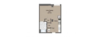 Image of the G13 Floor Plan | Terraces at Arlington View | Affordable Arlington, VA Apartments