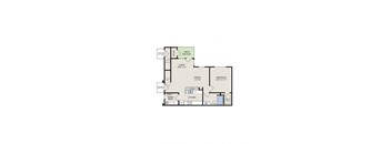 1 bedroom 1 bath garden apartment