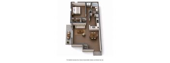 1 bedroom, 1 bathroom apartment for rent at Fords Pointe in Savannah Georgia
