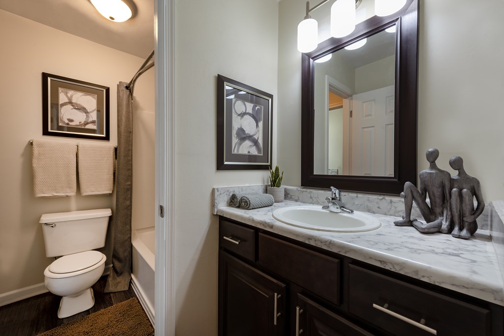 Dual Vanities in our Townhomes