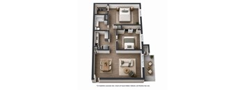 2 Bedroom, 1 Bathroom Apartment for rent at The Palms in Virginia Beach