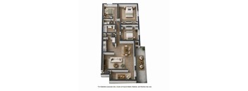 3 Bedroom, 1.5 Bathroom with Den apartment for rent at The Palms on Virginia Beach Blvd in Virginia Beach