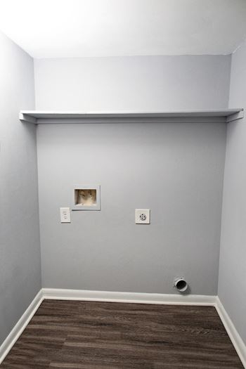 In unit washer and dryer connections