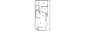 a floor plan of a two story house with a garage and an open floor plan with a