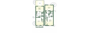 floor plan of a town house