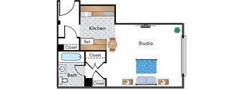 Renovated Studio 06 Tier