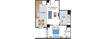 Renovated 1 Bedroom 04 Tier