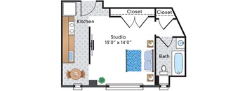 Renovated Studio 11 Tier