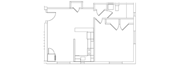 floor plan of the apartment