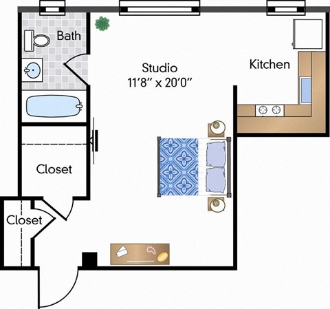 a floor plan of a home