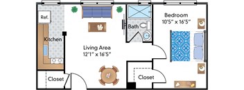 1 Bedroom #B