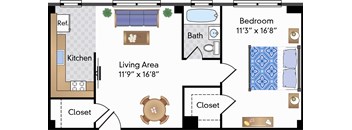 Renovated One Bedroom - 04 Tier