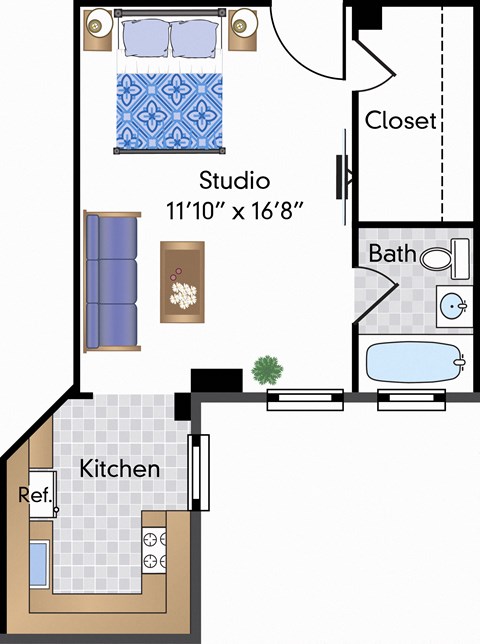 Renovated Studio - 09 Tier