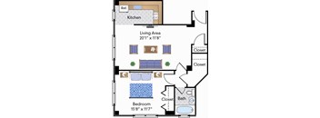 Renovated One Bedroom - 11 Tier