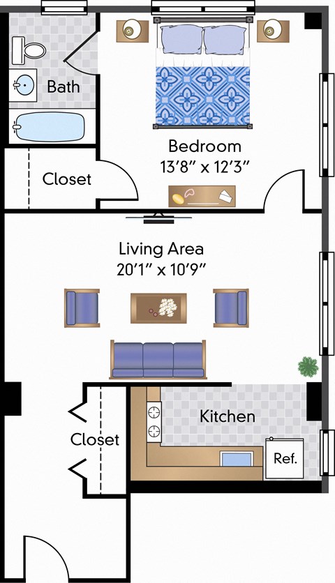 Renovated 1 Bedroom 07 Tier