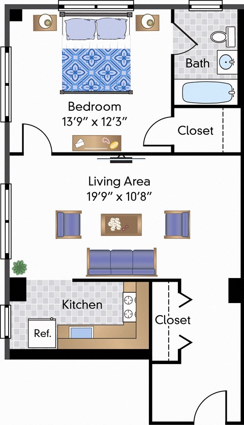 Renovated 1 Bedroom 08 Tier