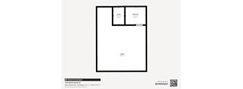 a floor plan of a 1 bedroom unit with floor plans  schematic diagram