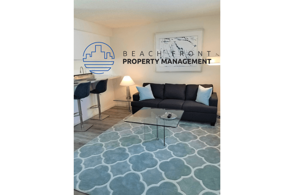 a living room with a couch and a table