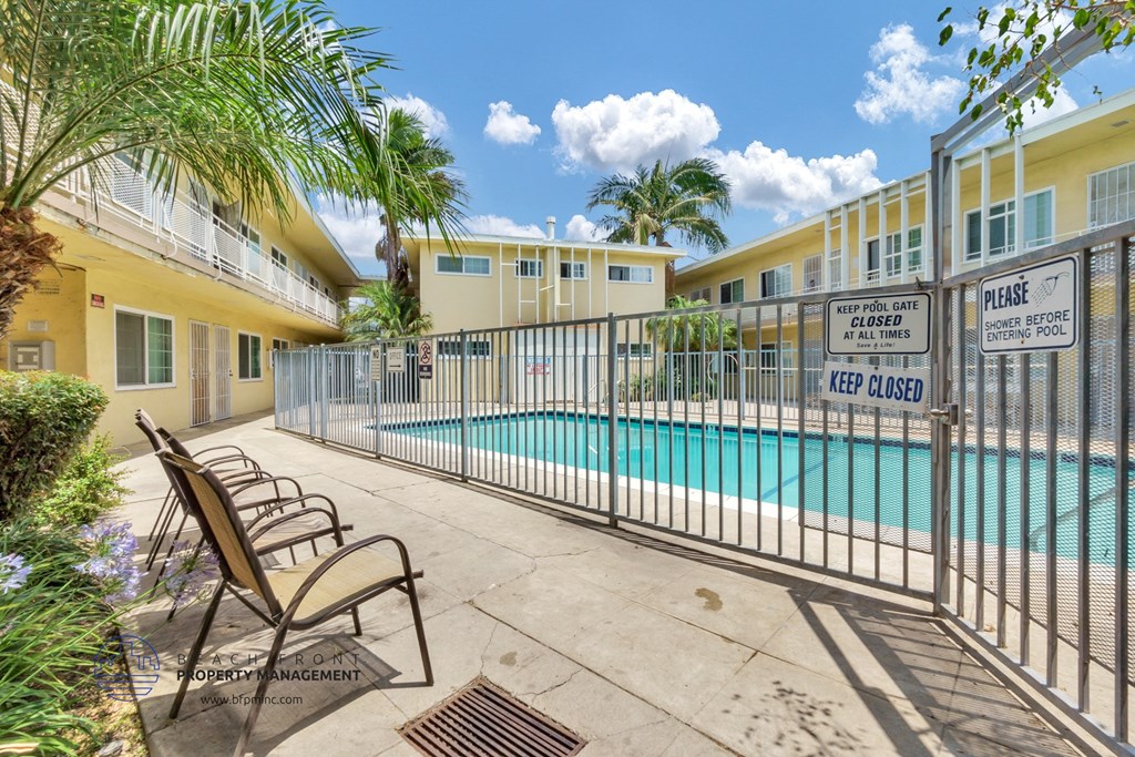 our apartments showcase an unique swimming pool