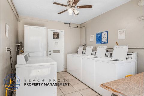the laundry room is equipped with washes and dryers for your use